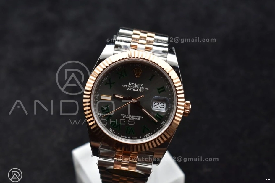 RG 41 Dial Bracelet 126333 Steel Gray SS Roman RG 1:1 Edition 904L SH3235 (Gain Weight) Green DateJust Jubilee SS Best on ARF 0414